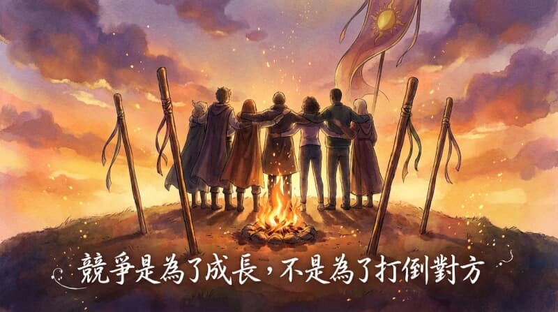權杖五結語配圖 - 良性競爭與成長