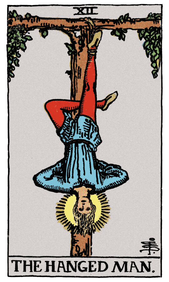 吊人 The Hanged Man - 塔羅牌圖像
