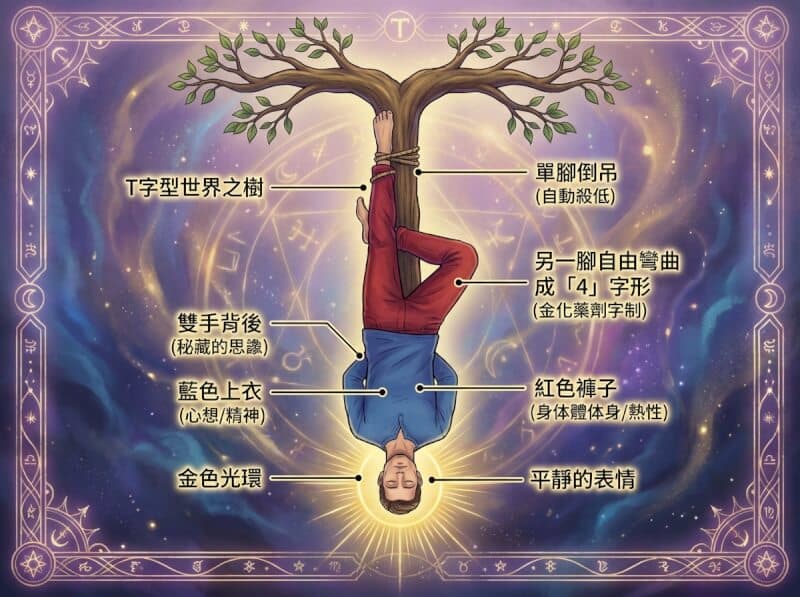 吊人牌象征元素解析图