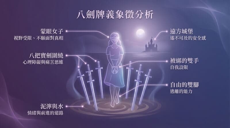寶劍八象徵元素解析圖