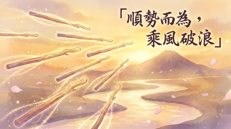 權杖八結語配圖 - 順勢而為