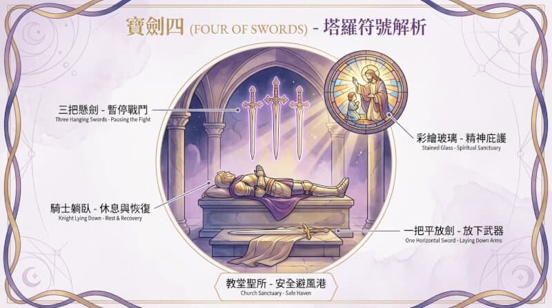 宝剑四象征元素解析图