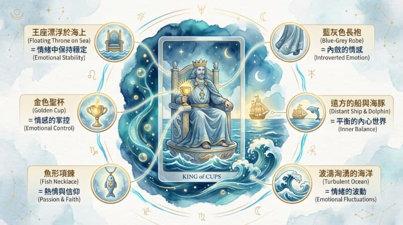 圣杯国王象征元素解析图