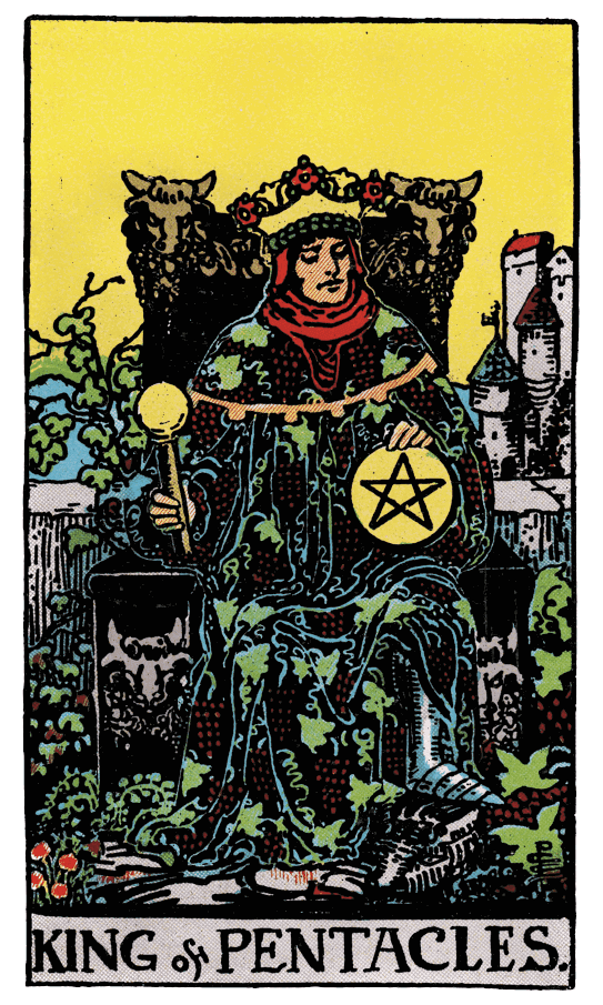 星幣國王 King of Pentacles - 塔羅牌圖像