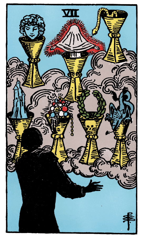 圣杯七 Seven of Cups