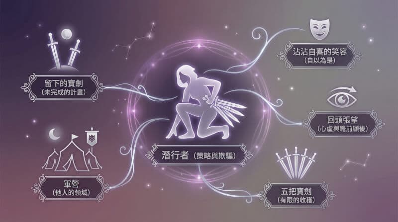 寶劍七象徵元素解析圖