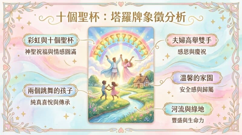 聖杯十象徵元素解析圖