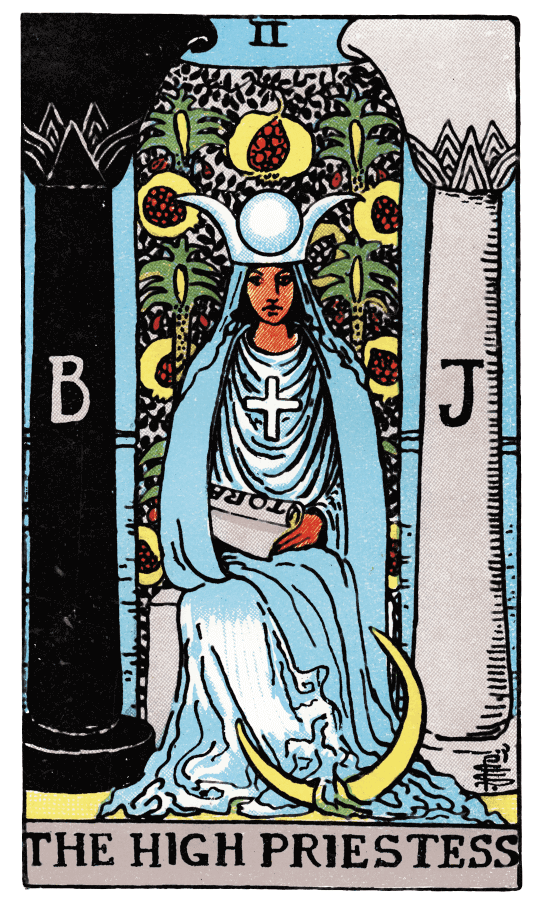 女祭司 The High Priestess - 塔羅牌圖像