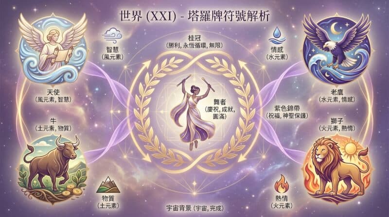 世界牌象徵元素解析圖