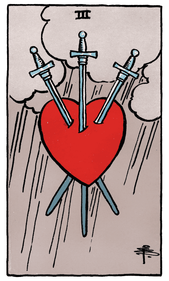 寶劍三 Three of Swords